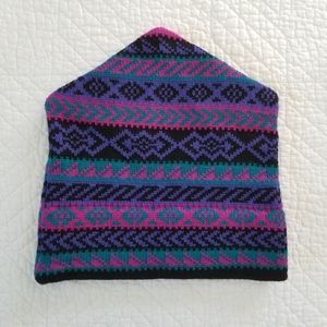 Fair Isle Nordic Hat 100% Wool Black Pink Teal Mountain Ladies & Ewe Vermont USA